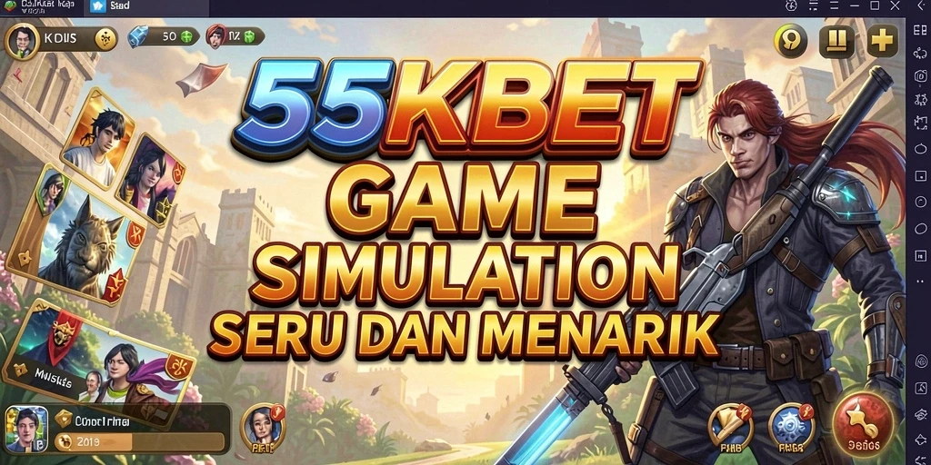 Tampilan gameplay menarik dari 55KBET dengan berbagai skenario Simulation.