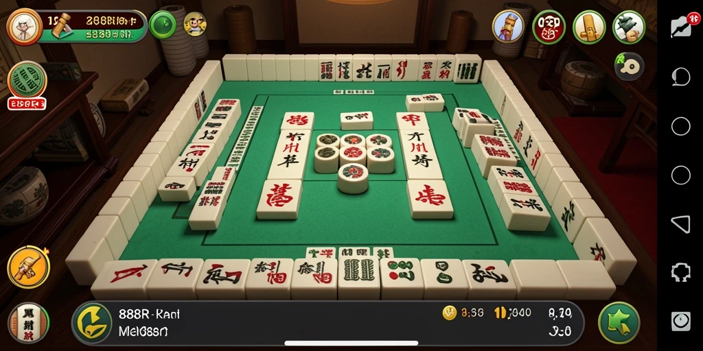 Gambaran gameplay seru dalam Mahjong dengan 888R.