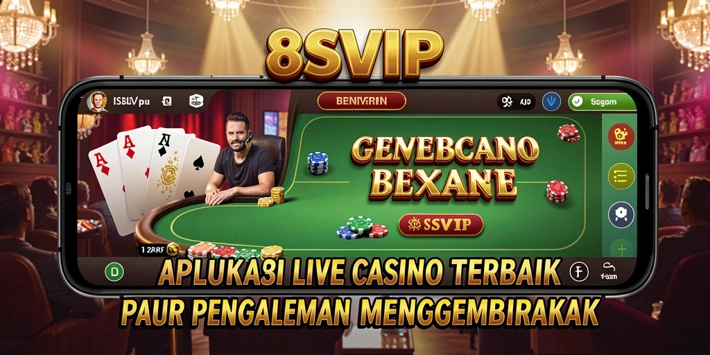 Tampilan gameplay Live Casino yang mendebarkan di 8SVIP.