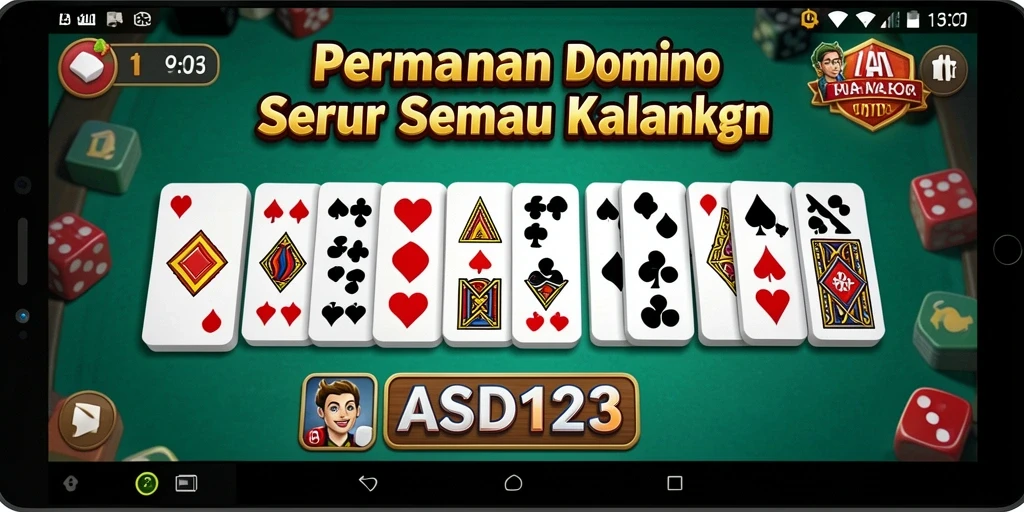 Tampilan gameplay Domino yang menarik dan menantang.