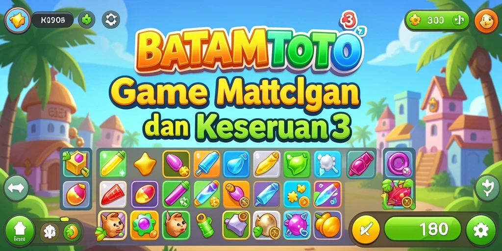 Tampilan gameplay seru dari BATAMTOTO yang penuh warna.