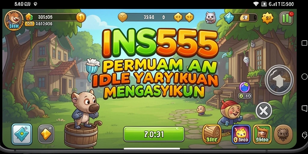 Tampilan menarik dari gameplay INS55 yang menampilkan sistem Idle.