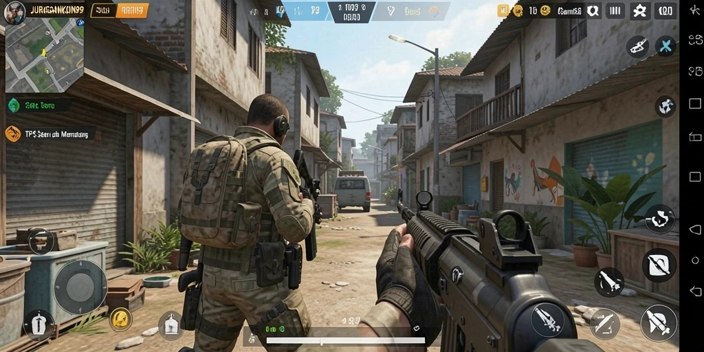 Tampilan gameplay TPS yang seru dan menantang di JURAGANKOIN99.