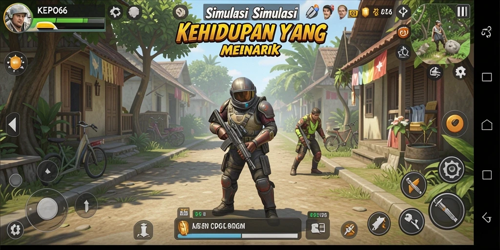 Tampilan gameplay interaktif dari KEPO66 yang memukau.