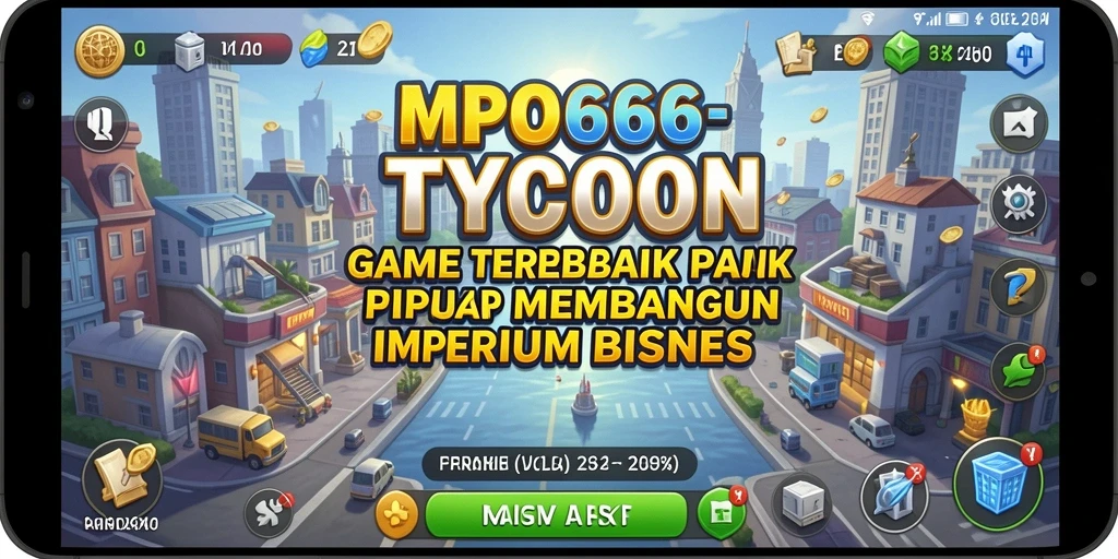 Tampilan gameplay MPO666 yang menakjubkan dalam mengelola bisnis Tycoon.