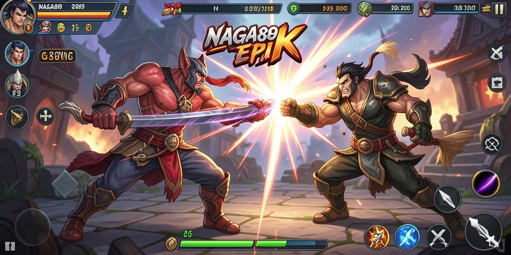 Tampilan menarik dari pertarungan seru di NAGA889.