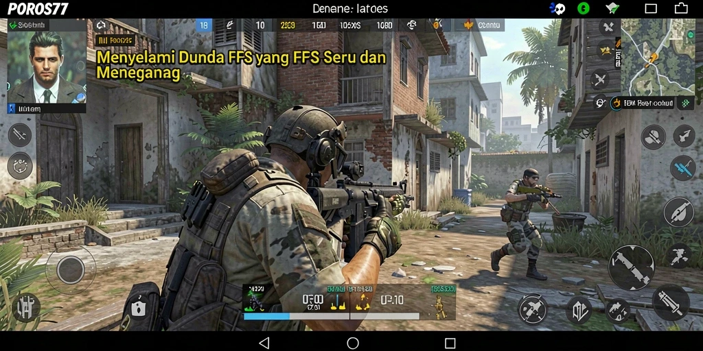Gameplay intens dengan grafis memukau dalam POROS77.