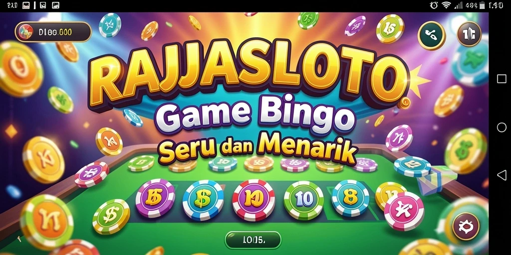 Tampilan gameplay menarik dari RAJASLOTO Bingo.