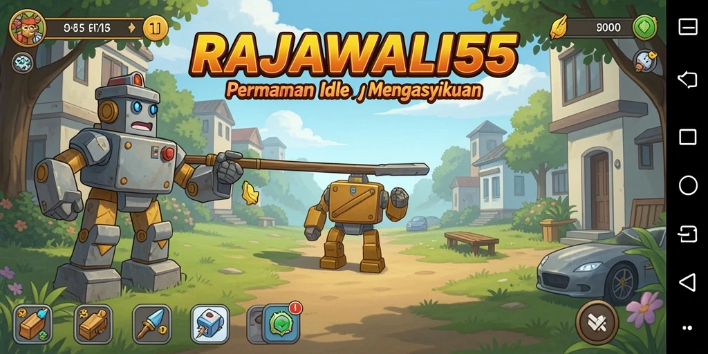Tampilan gameplay menarik dari RAJAWALI55 yang menyenangkan.