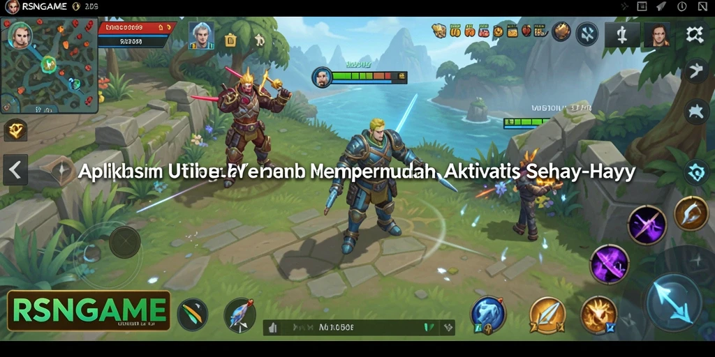 Tampilan interface RSNGAME yang sederhana dan menarik.