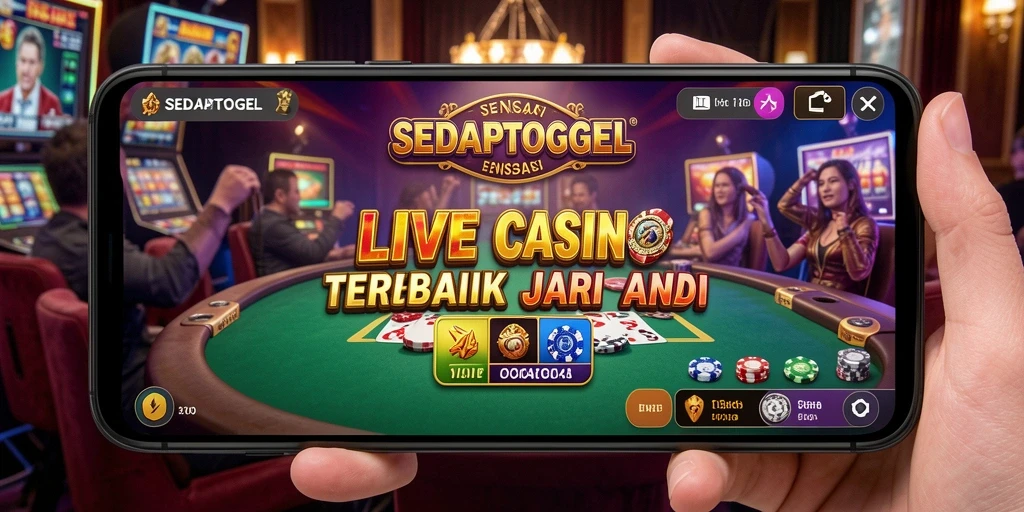 Gameplay SEDAPTOGEL yang dinamis dan menarik di Live Casino.