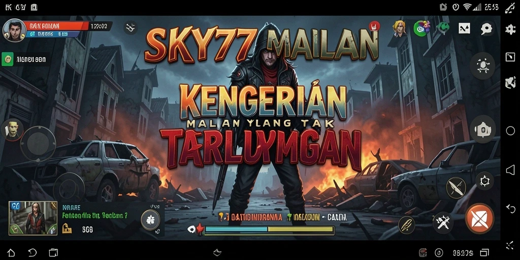 Menampilkan momen menakutkan dalam gameplay SKY77 yang mencekam.