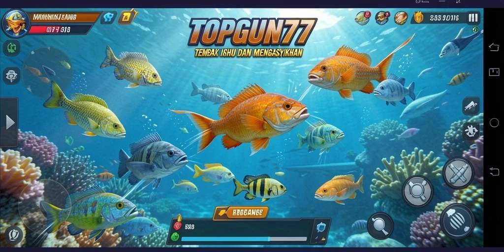 Tampilan gameplay Tembak Ikan yang seru dan menantang.