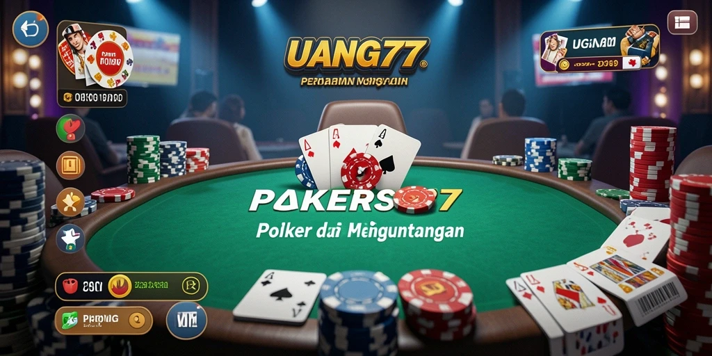 Tangkapan layar gameplay UANG77 yang seru dan penuh aksi Poker.