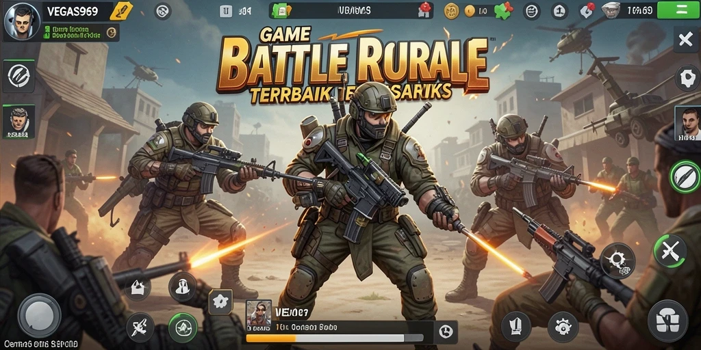 Tangkapan layar yang menunjukkan momen seru dalam gameplay Battle Royale.